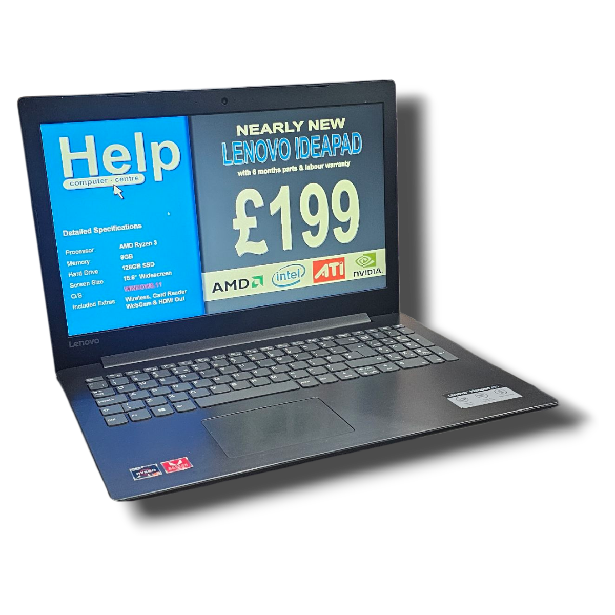 lenovo ideapad ryzen 3 laptop - refurbished