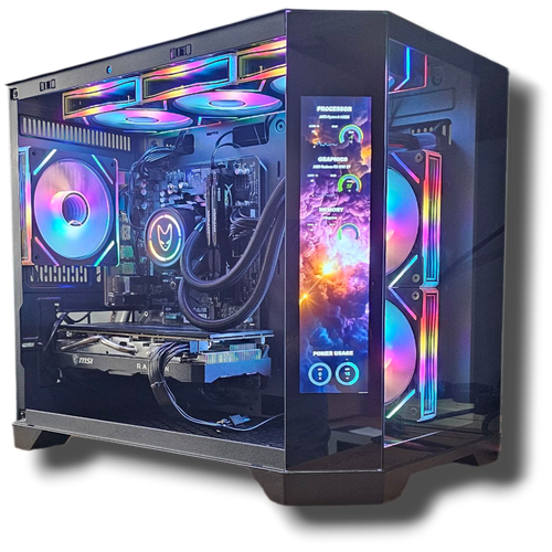 pre-built ryzen 7 5700xt led gaming pc