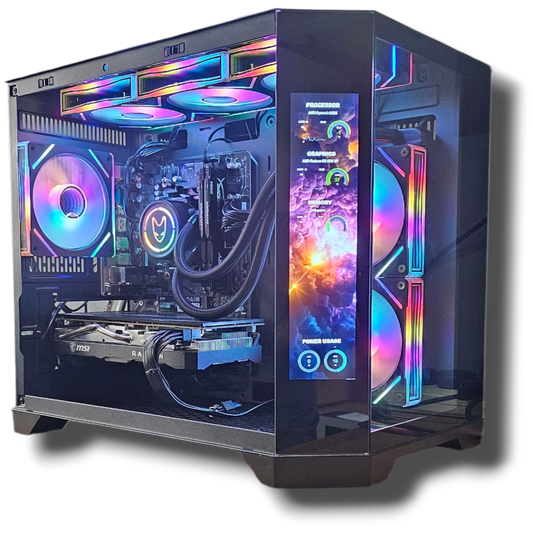pre-built ryzen 7 5700xt led gaming pc